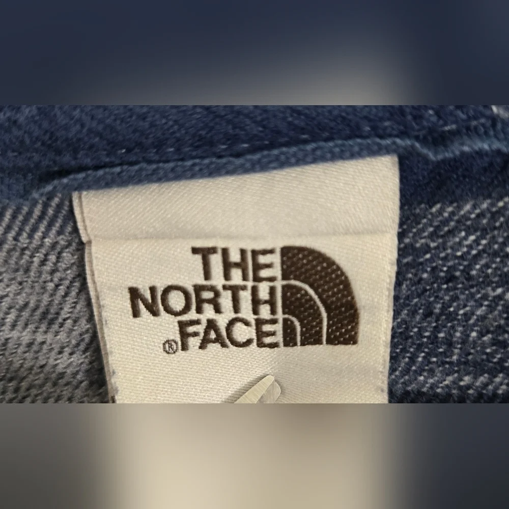 The North Face Men's Blue/Gray Plaid Flannel Shirt Front Pocket Soft, size XXL